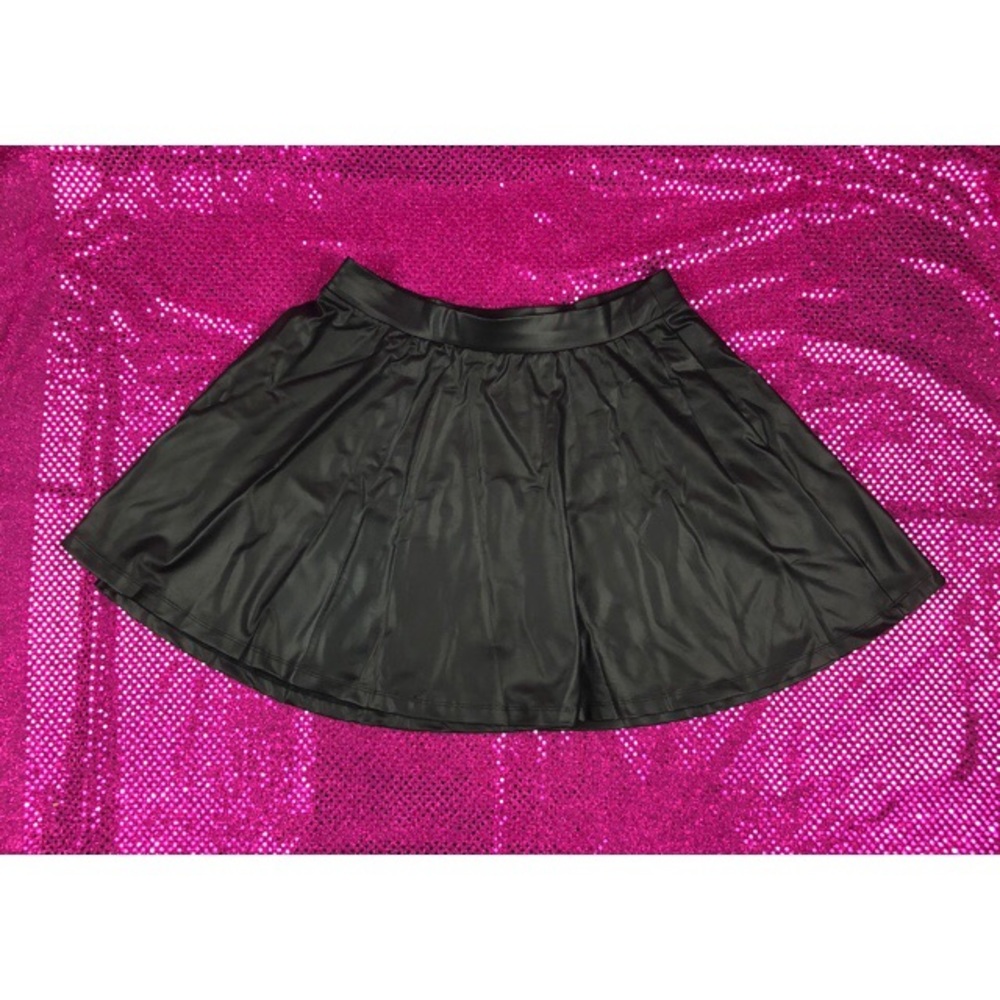 Forever 21+ Leather Skater Skirt